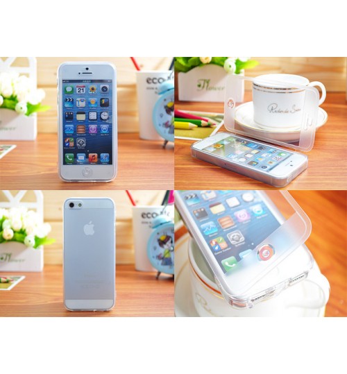 iPhone 4 4s Ultra slim TPU flip case+SP+PEN