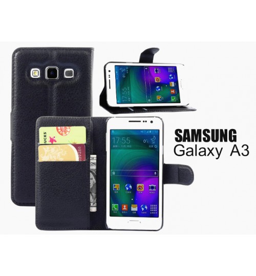 Samsung Galaxy A3 Wallet leather cover+combo