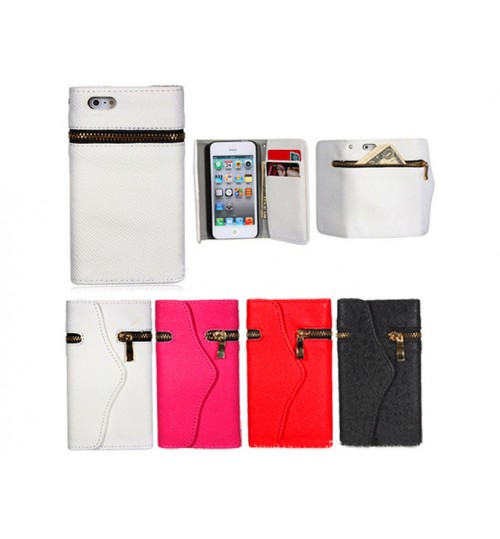 iphone 4 4s case leather wallet folding case+combo