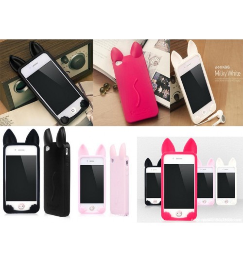 iPhone 5C  Case Soft TPU Gel Cats Style