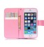 iPhone 5 5s SE case wallet leather case printed