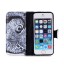 iPhone 5 5s SE case wallet leather case printed