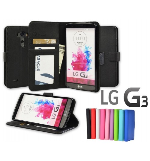 LG G3 Case ID Window Wallet Leather Case