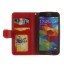 Galaxy S5 printed ID wallet leather case