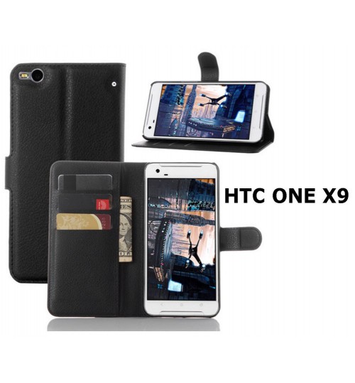 HTC One X9  leather  wallet case cover