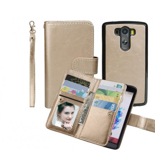 LG G3 double wallet leather case detachable