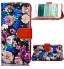 iPhone 7 Plus case floral pattern ID card full cash wallet cover case