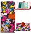 iPhone 7 Plus case floral pattern ID card full cash wallet cover case