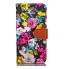 iPhone 7 Plus case floral pattern ID card full cash wallet cover case