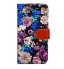 iPhone 7 case floral pattern ID card full cash wallet cover case