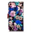 iPhone 7 case floral pattern ID card full cash wallet cover case