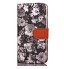 iPhone 7 case floral pattern ID card full cash wallet cover case