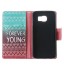 Galaxy S6 case wallet leather case printed