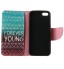 iPhone 5 5s SE case wallet leather case printed