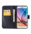 Galaxy S6 case wallet leather case printed