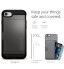 iPhone 7 case impact proof hybrid dual layer card holder cover case