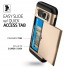 Galaxy S7 impact proof hybrid case card holder