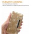 iphone 5 5s SE bling leather wallet case detachable