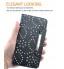 Galaxy s6 bling leather wallet case detachable