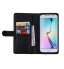 GALAXY S6 double wallet  Leather Zip case detachable