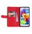 GALAXY S5 double wallet  Leather Zip case detachable