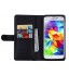 GALAXY S5 double wallet  Leather Zip case detachable