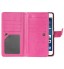 Galaxy A5 2016 Double Wallet Leather Case - Hot Pink