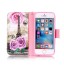 iPhone 5 5s SE case wallet leather case printed