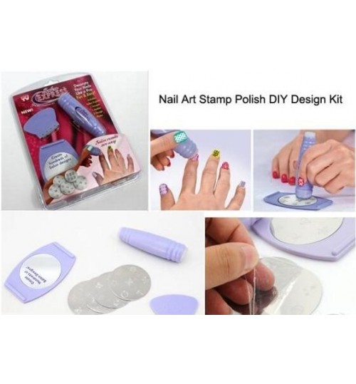Nail Art Stamp Polish DIY Kit