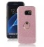 Gaxlaxy S7 EDGE Soft tpu Bling Kickstand Case with Ring Rotary Metal Mount