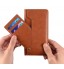 iPhone 6 Plus / 6s Plus slim leather wallet case 6 cards 2 ID magnet