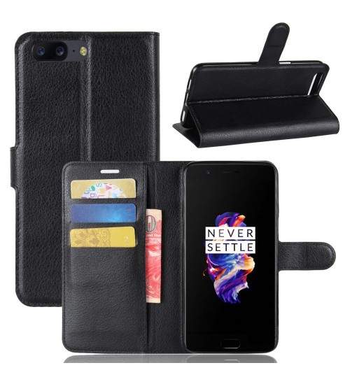 Oneplus 5  Case Leather Wallet COVER