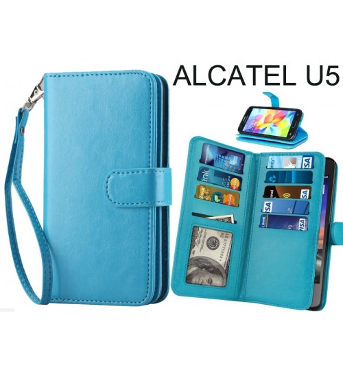 Alcatel U5 Prime Case Multifunction wallet leather case