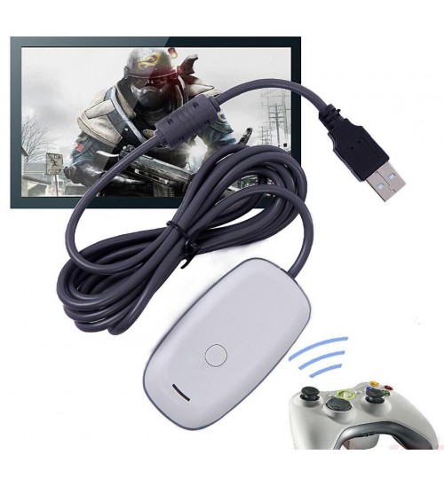 PC Wireless Controller Gaming USB Receiver Adapter For Microsoft XBOX 360