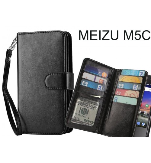 MEIZU M5C CASE Double Wallet leather case 9 Card Slots