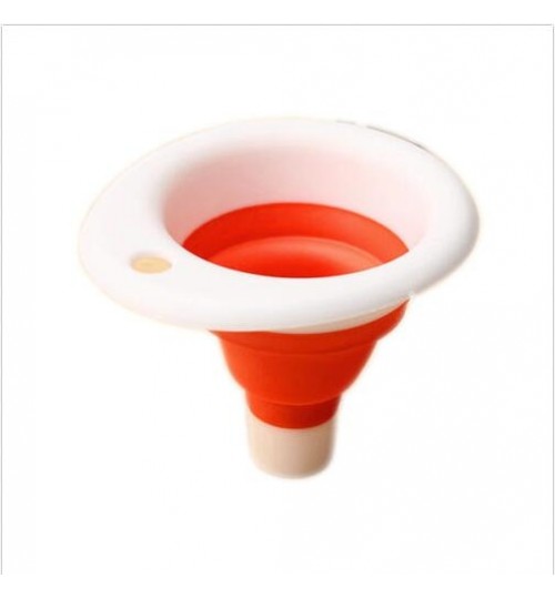 Mini Portable Funnel Mini Silicone Gel Foldable Collapsible Style Funnel