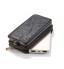 Galaxy S8 retro wallet leather case detachable 15 cards zip