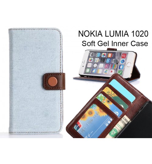 Nokia Lumia 1020 case ultra slim retro jeans wallet case