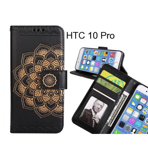HTC 10 Pro Case Premium leather Embossing wallet flip case