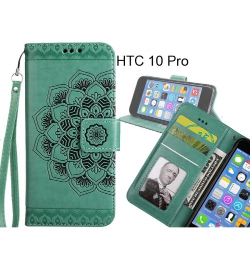 HTC 10 Pro Case Premium leather Embossing wallet flip case
