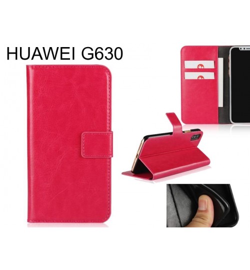 HUAWEI G630 case Fine leather wallet case