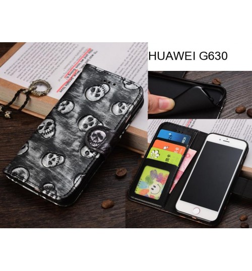 HUAWEI G630  Leather Wallet Case Cover