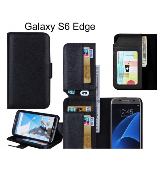 Galaxy S6 Edge case Leather Wallet Case Cover