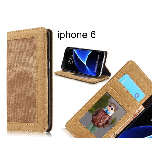 iphone 6 case contrast denim folio wallet case magnetic closure