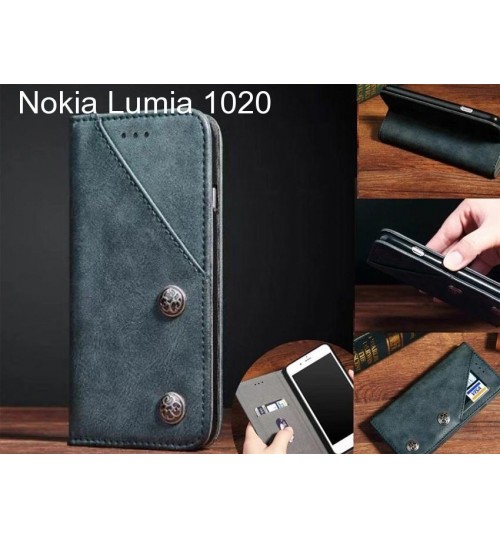 Nokia Lumia 1020 Case ultra slim retro leather wallet case 2 cards magnet case