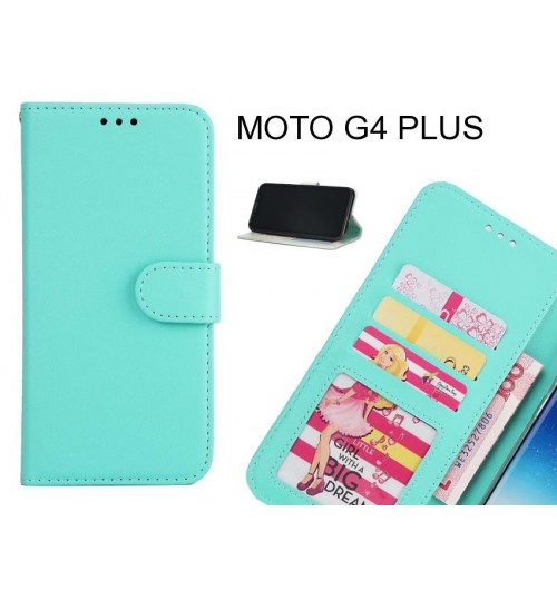 MOTO G4 PLUS case magnetic flip leather wallet case