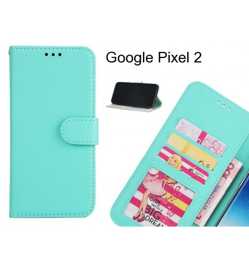 Google Pixel 2 case magnetic flip leather wallet case