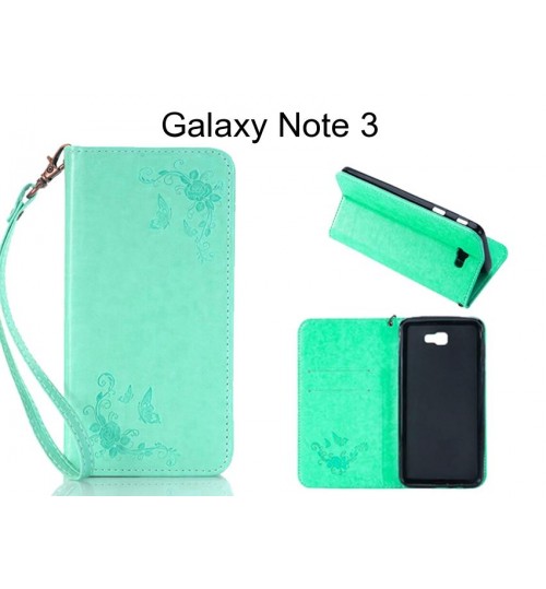 Galaxy Note 3  CASE Premium Leather Embossing wallet Folio case