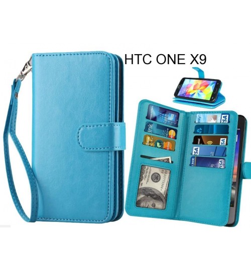 HTC ONE X9 case Double Wallet leather case 9 Card Slots