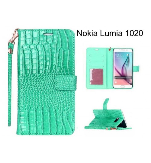 Nokia Lumia 1020 case Croco wallet Leather case
